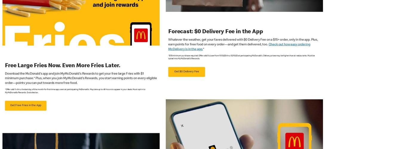 McDonald's Menu