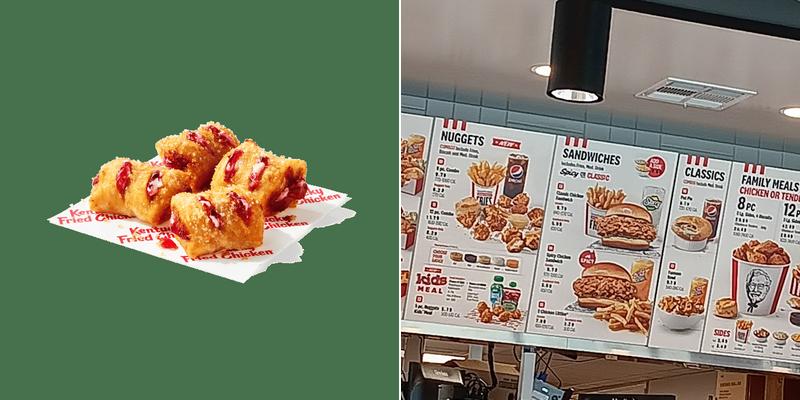 KFC Menu