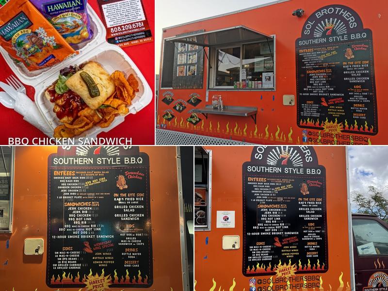 Sol Brothers Southern BBQ Menu