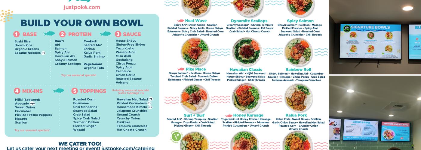 Just Poke Des Moines Menu