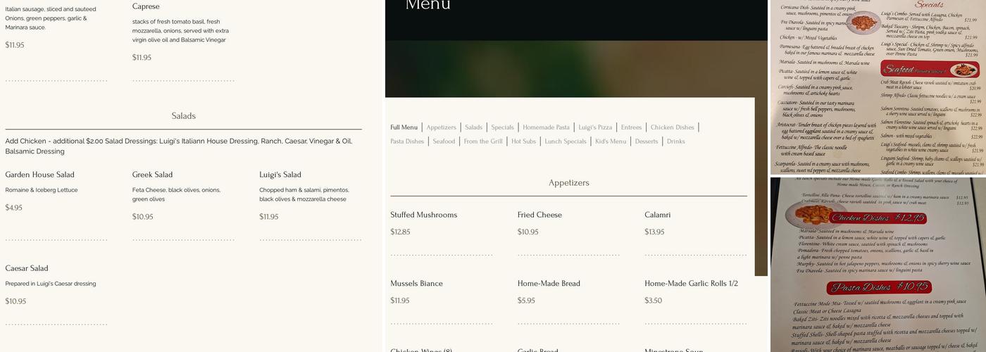 Luigis Menu