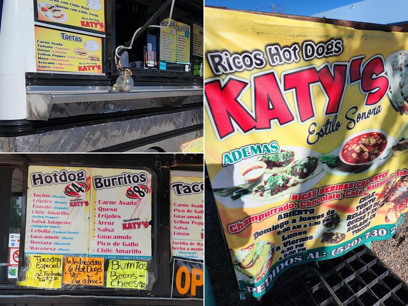 Katy’s Ricos Hot Dogs Menu