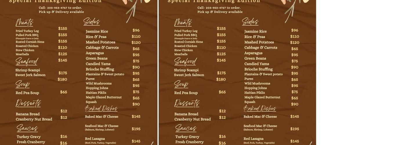 Kire Bites Menu