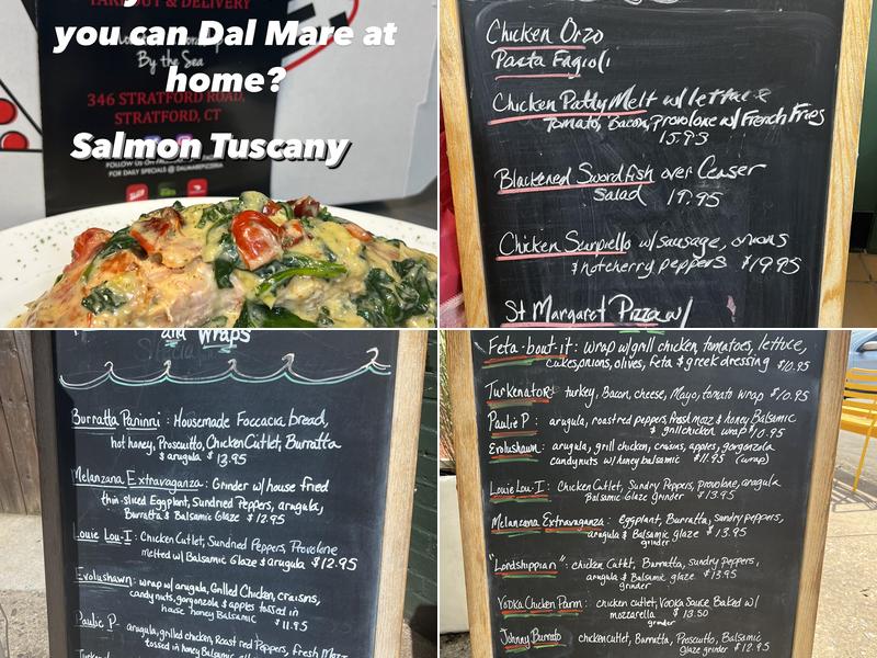 Dal Mare Pizzeria Menu