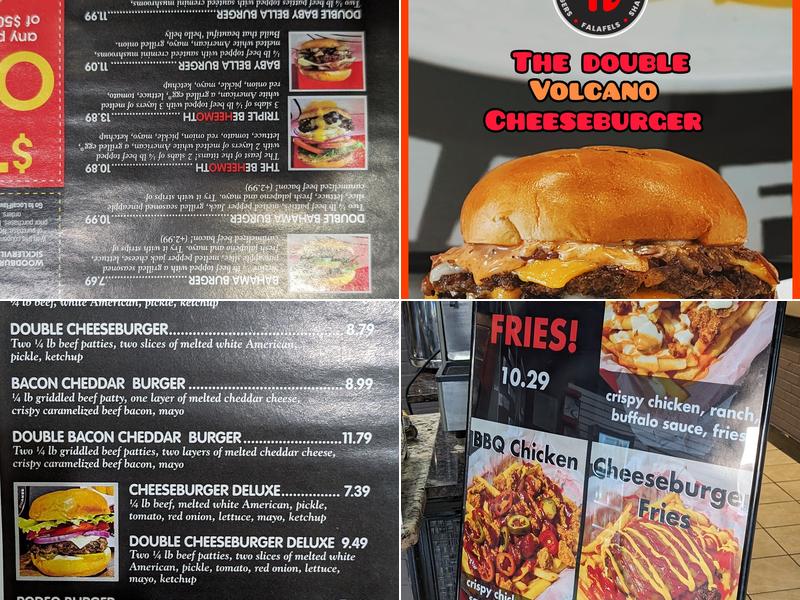 Heemo's Burgers in Woodbury Menu