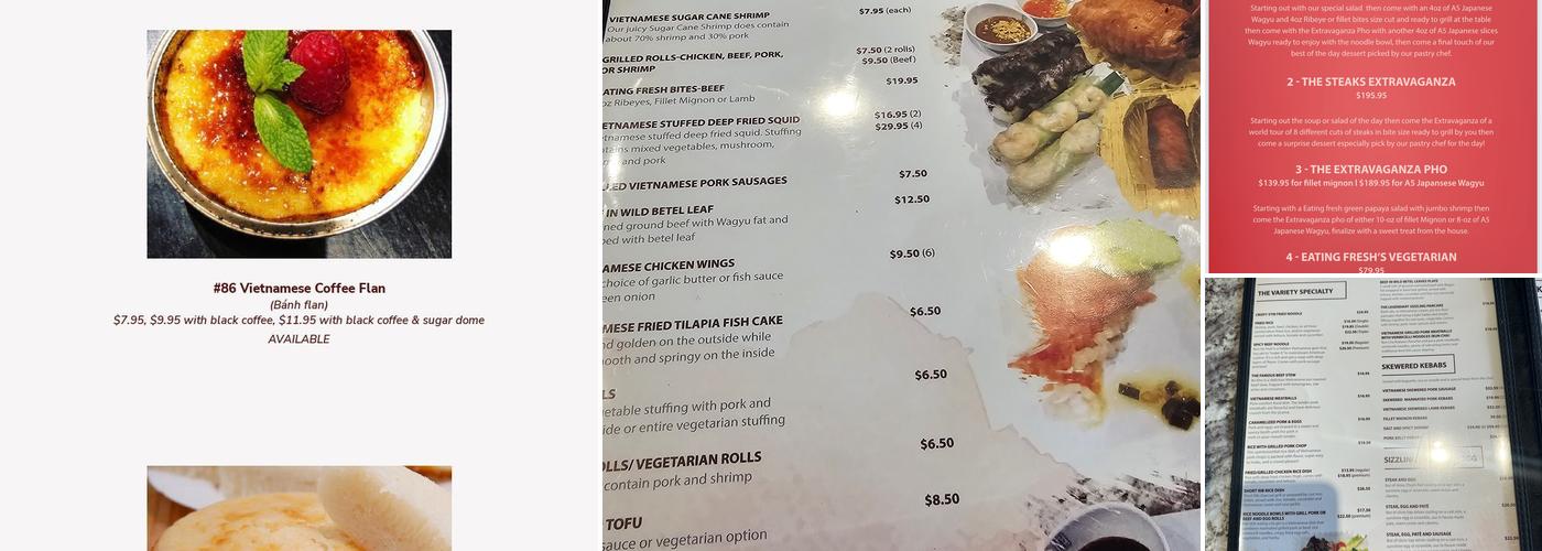 Eating Fresh Menu