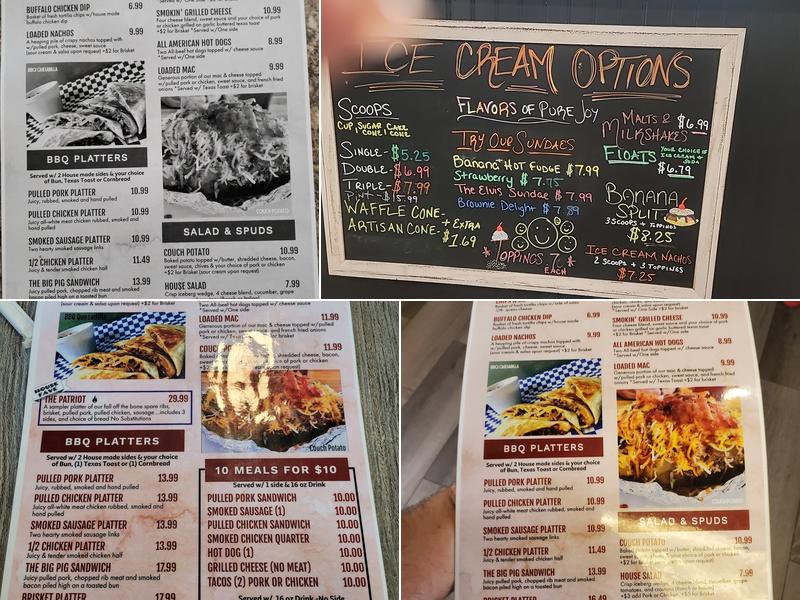 Dade City BBQ and Ice Cream Company Menu