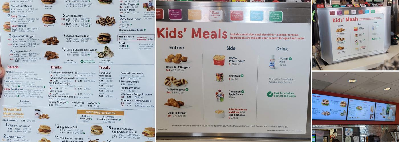 Chick-fil-A Menu