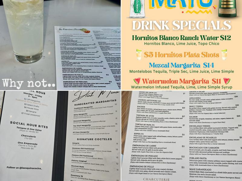 La Esquina Cocina Menu