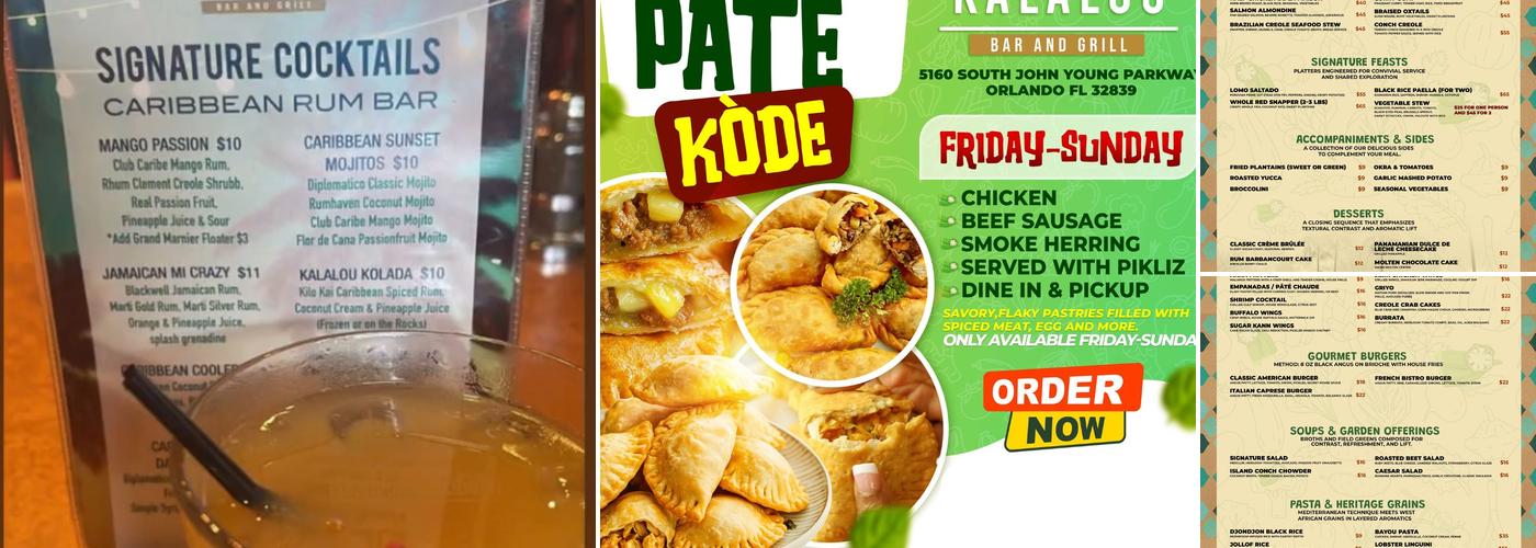 Kalalou Signature Menu