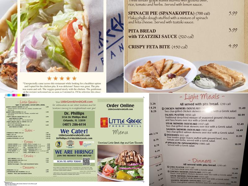 Little Greek Fresh Grill Menu