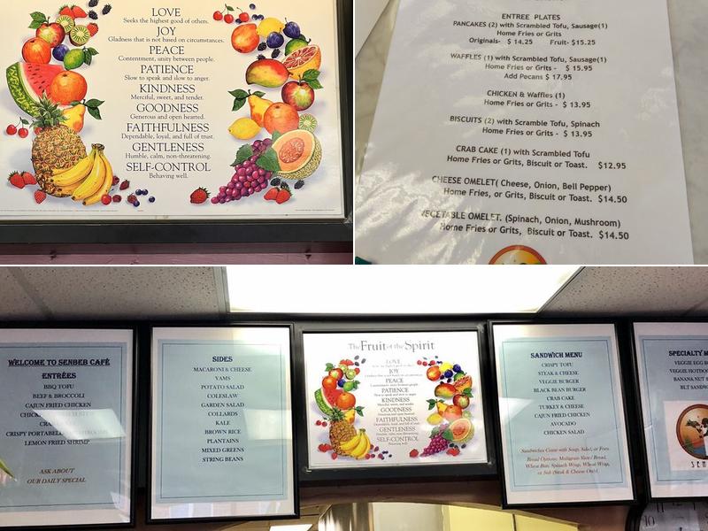 Senbeb Natural Foods Co-Op Menu