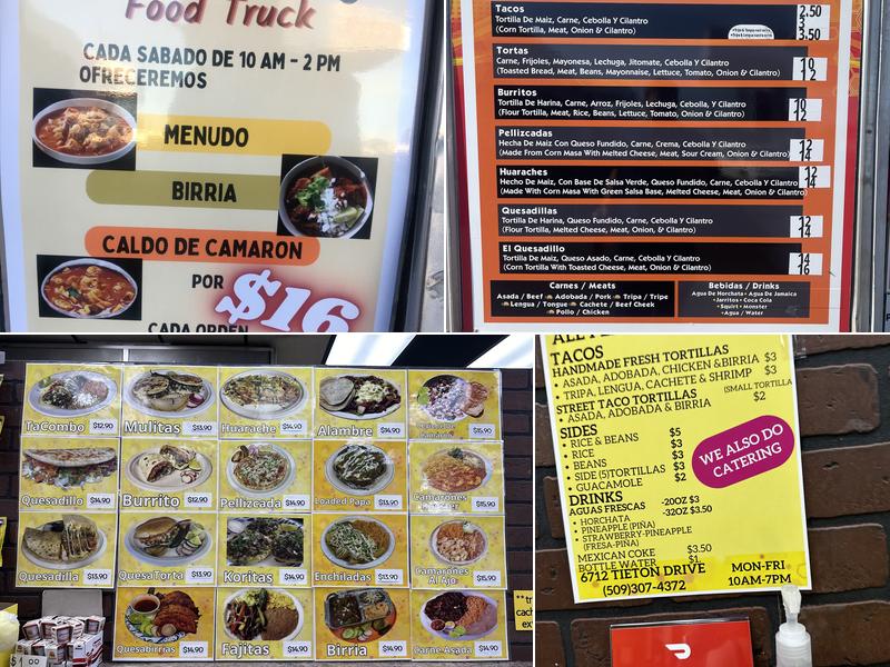 El Quesadillo Food Truck Menu