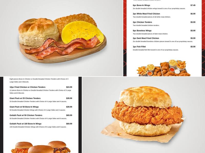 Raise The Roost Menu