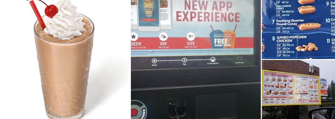 Sonic Drive-In Menu