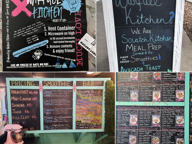 Warfuel Kitchen Menu