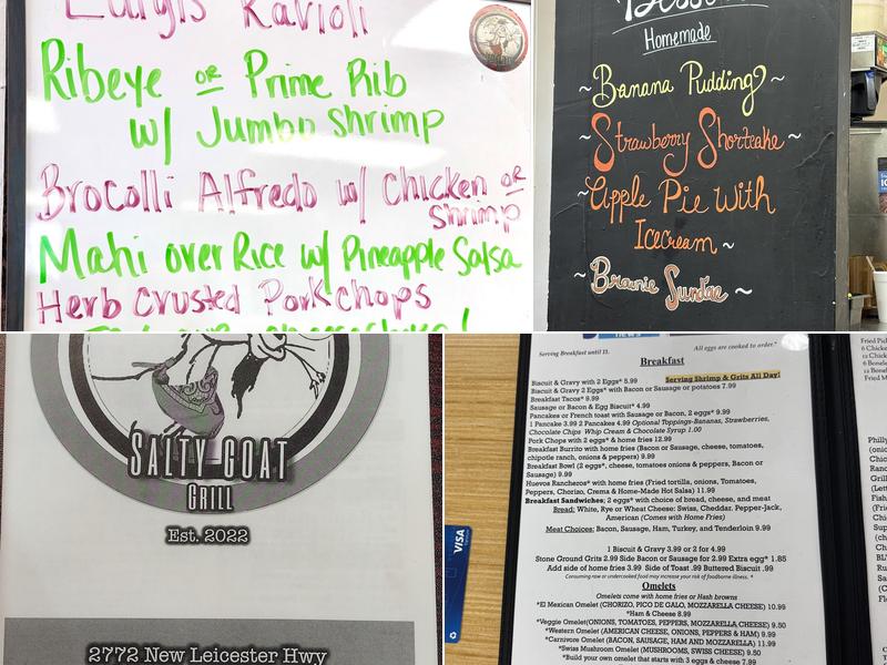 Salty Goat Grill Menu