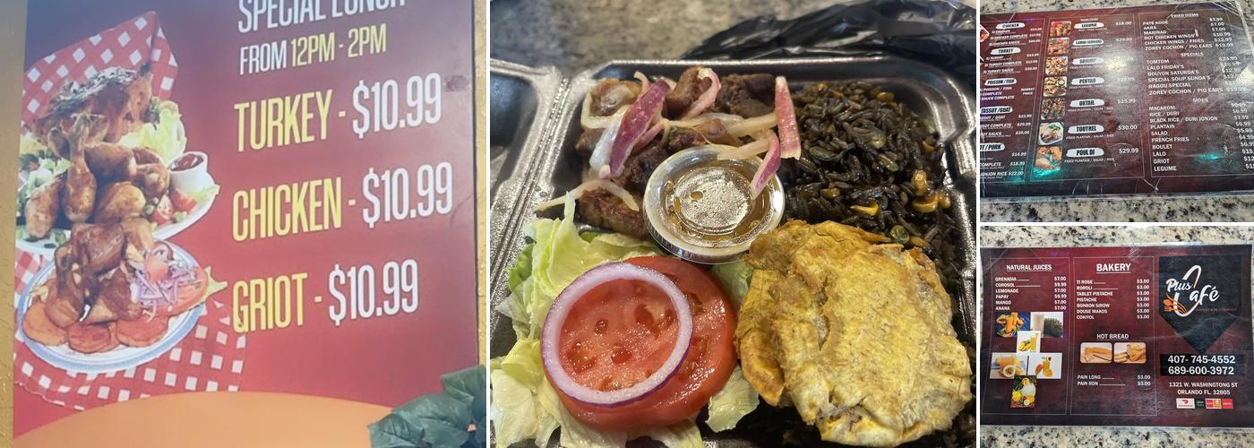 PLUS CAFE BAKERY & RESTAURANT Menu