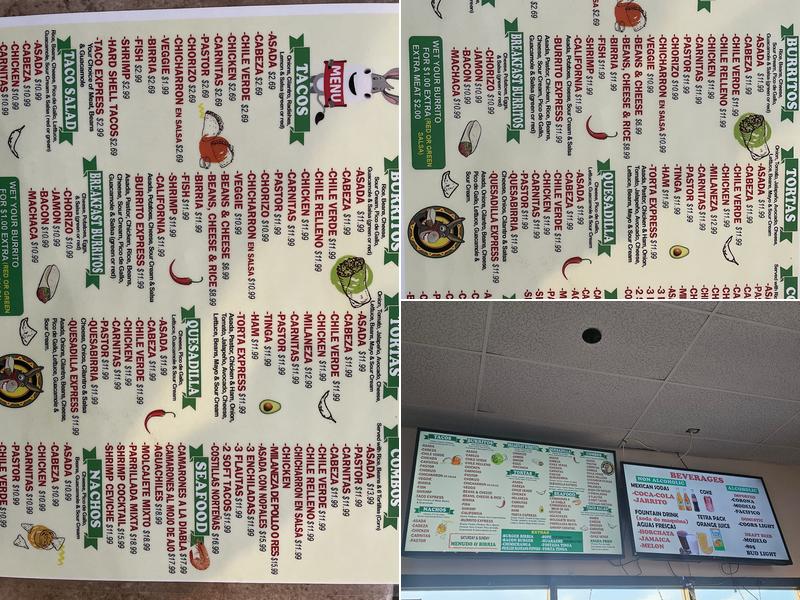 Route 101 Mexican Grill Menu