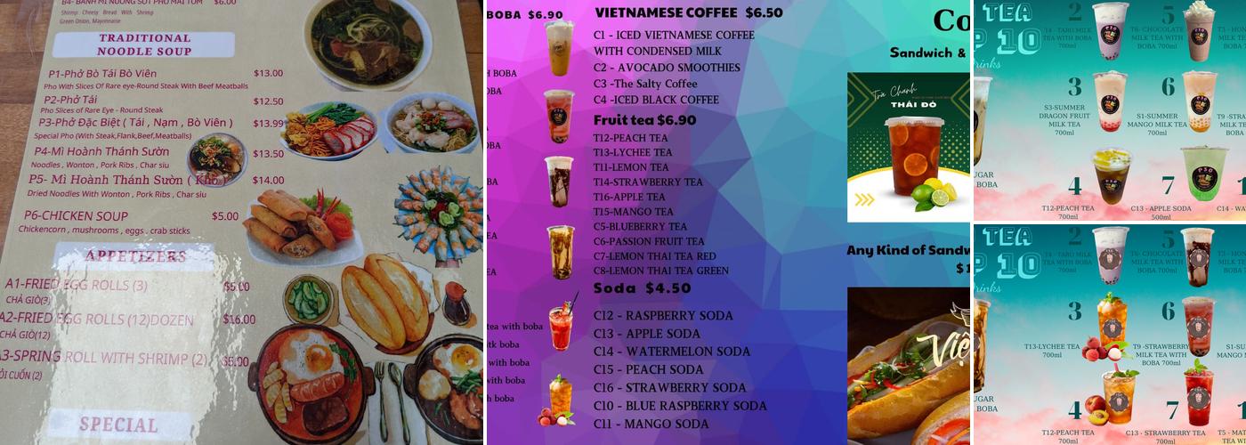 P30 Bubble Tea & Asian Cuisine Menu