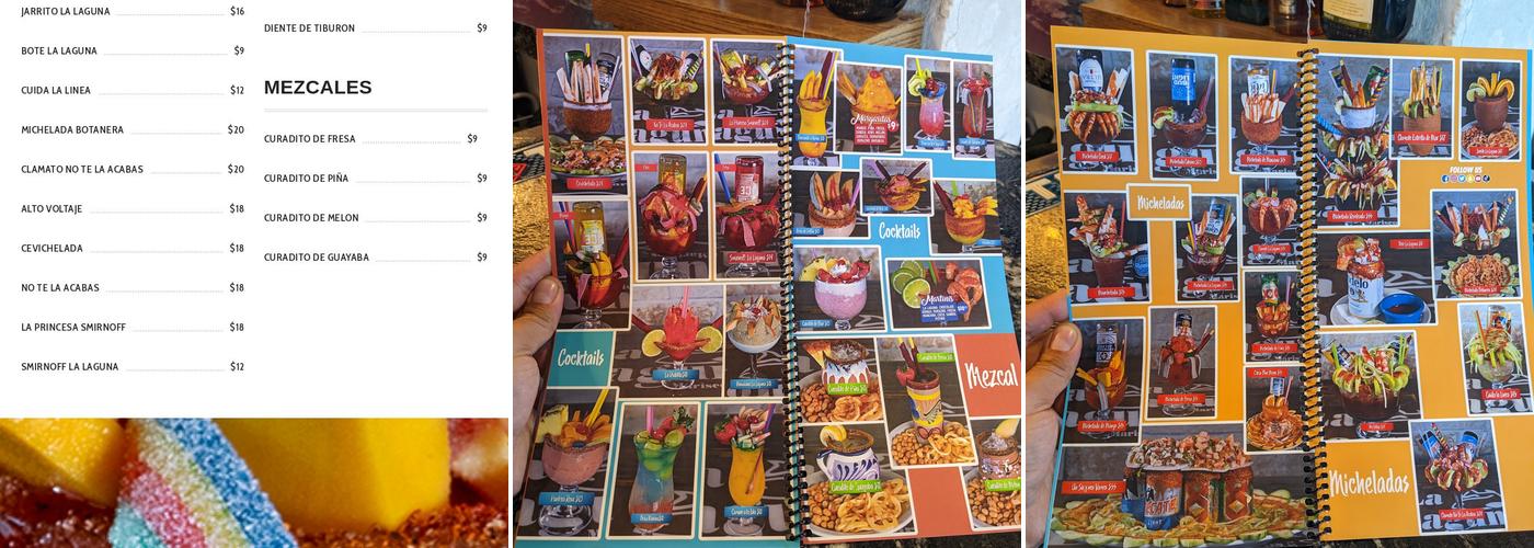 La Laguna Mariscos and Sushi Menu