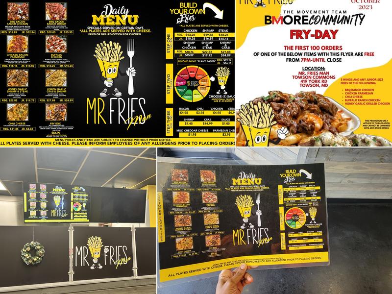 Mr. Fries Man Menu