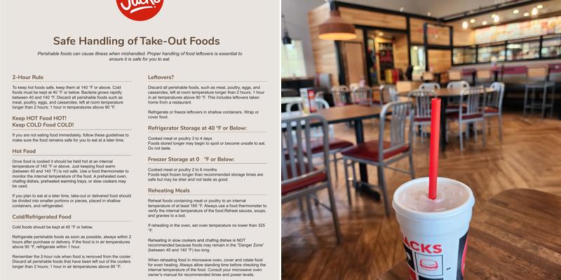 Jack's Menu