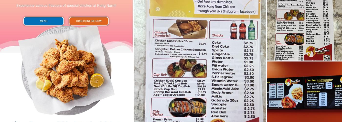 KangNam Chicken Menu