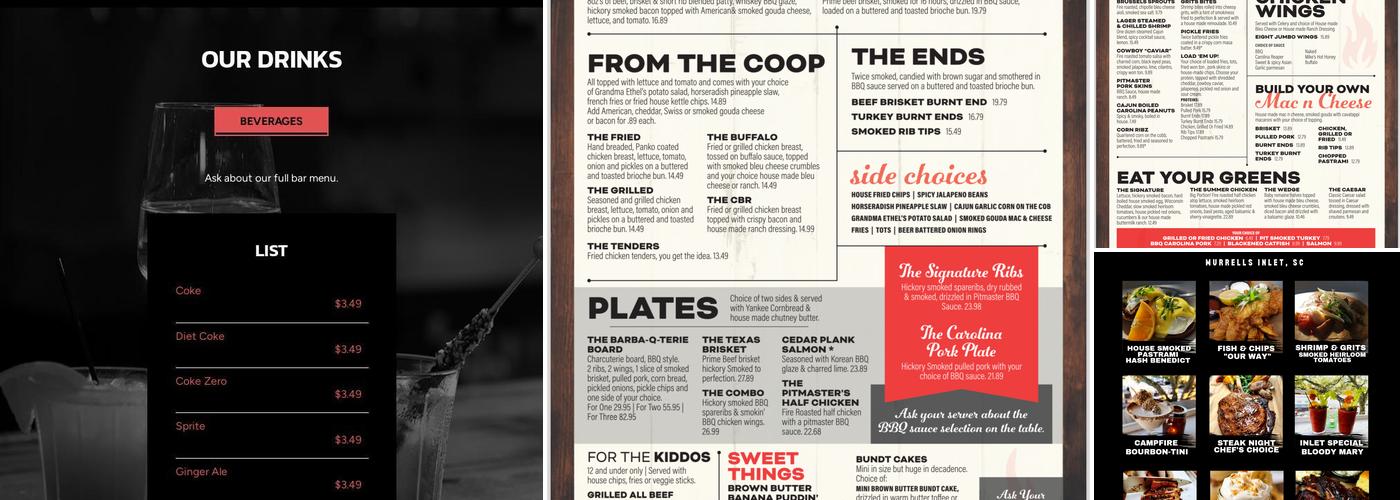 Fire to Table Menu