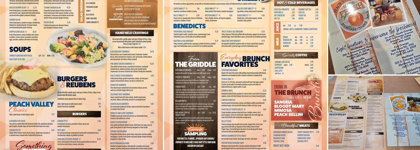 Peach Valley Cafe Menu