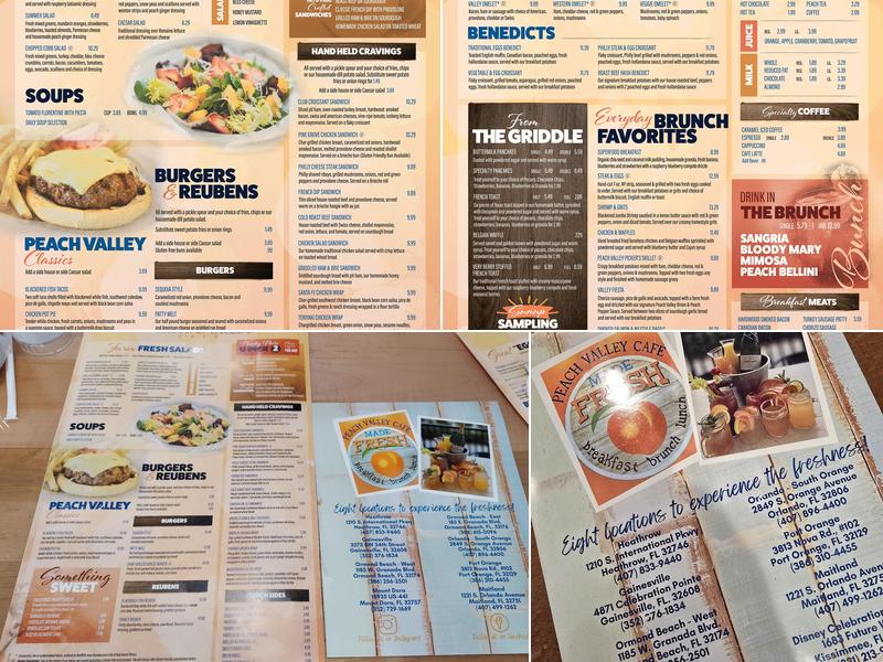 Peach Valley Cafe Menu