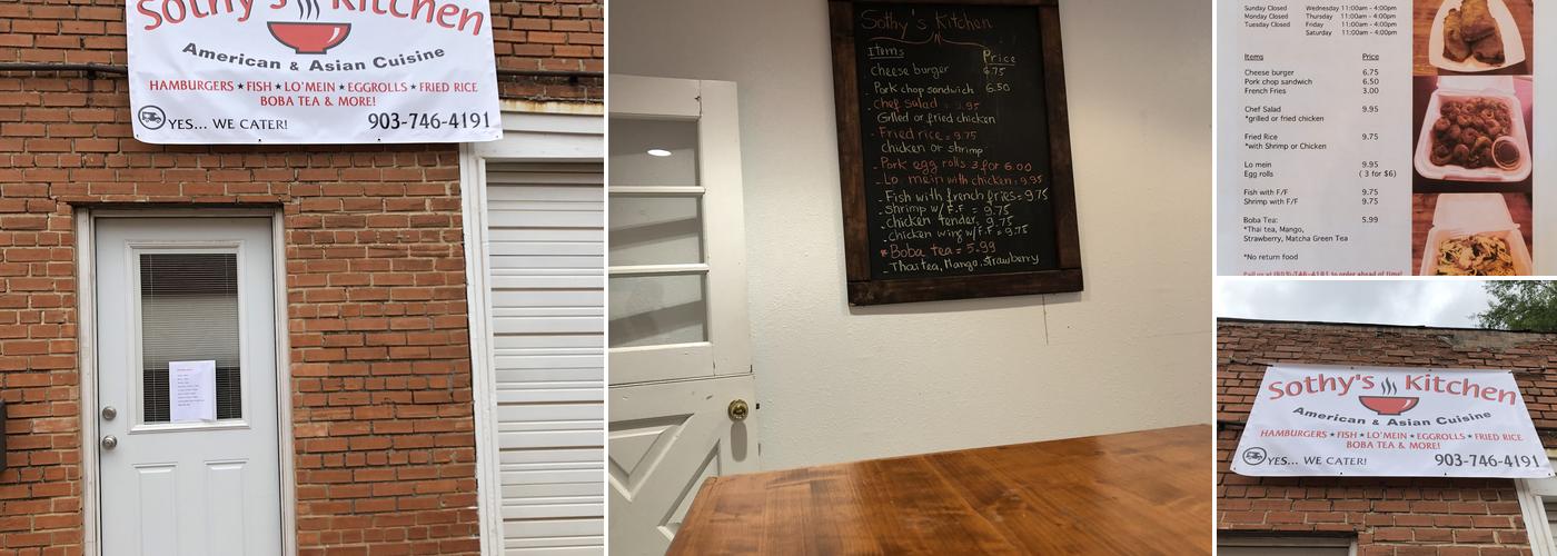 Sothy’s Kitchen Menu