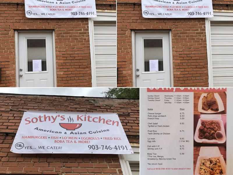 Sothy’s Kitchen Menu