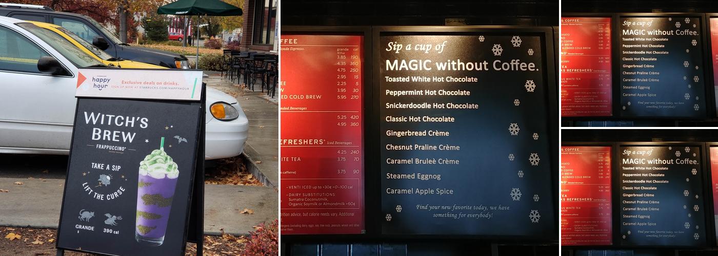 Starbucks Menu