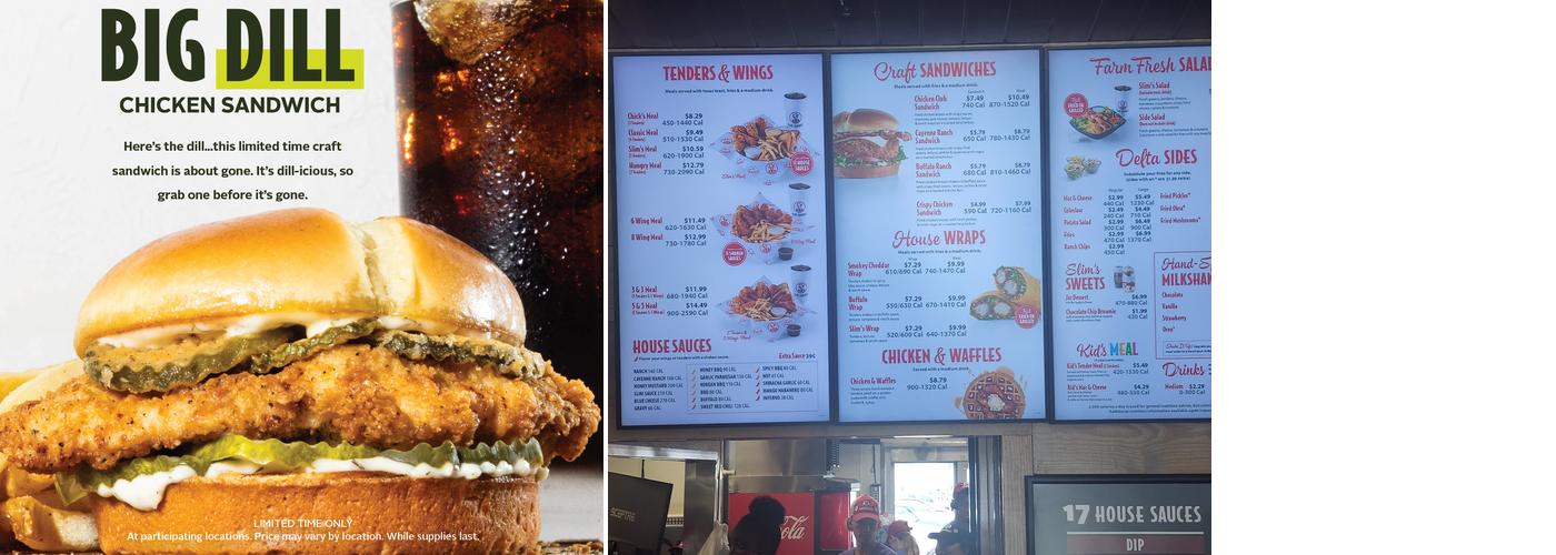 Slim Chickens Menu