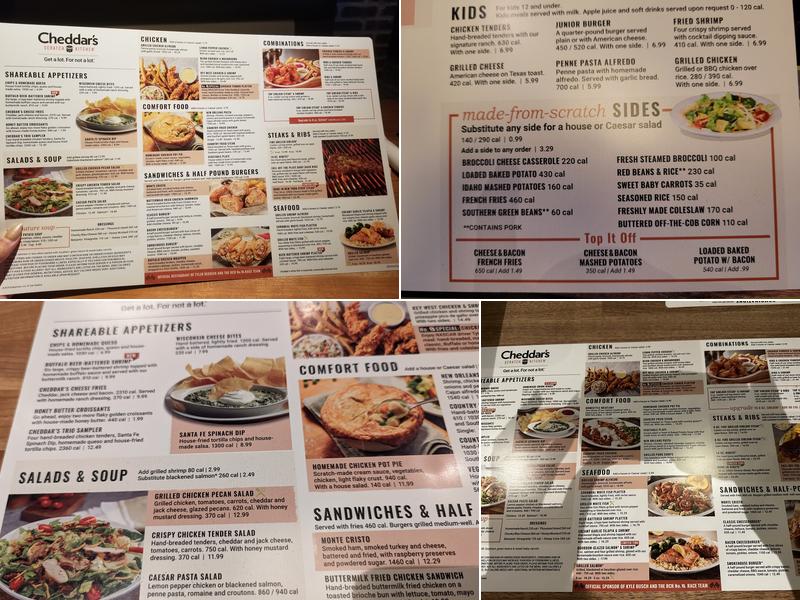 Cheddar's Scratch Kitchen Menu
