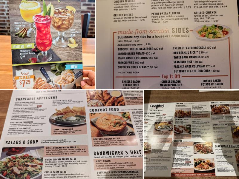 Cheddar's Scratch Kitchen Menu