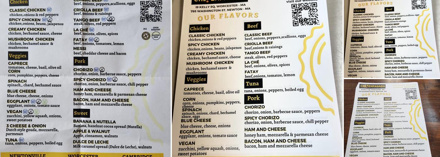 Che! Empanada Menu