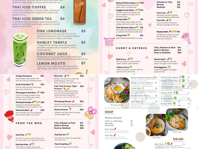 R-HaaN Thai Restaurant Menu