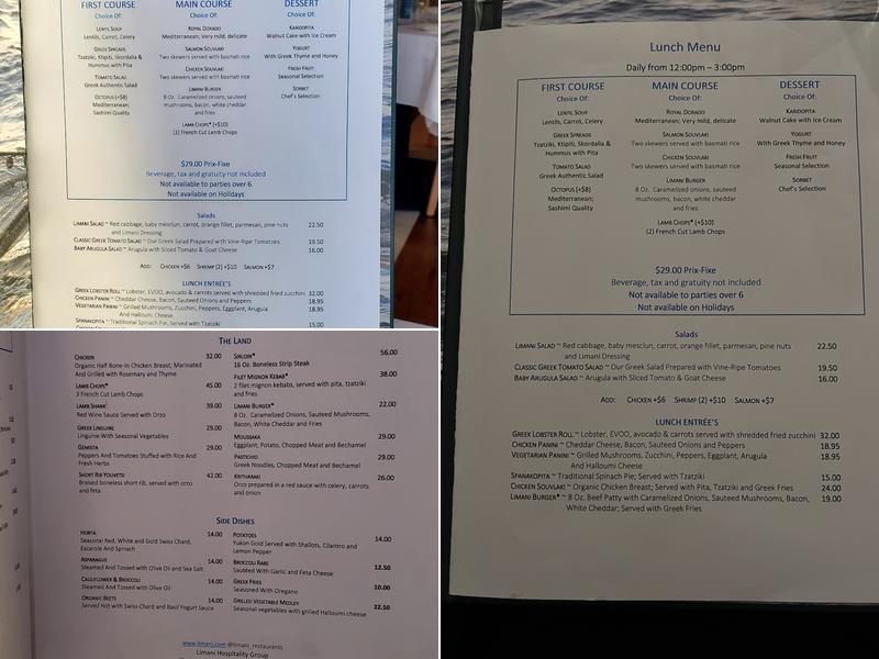 Limani Menu