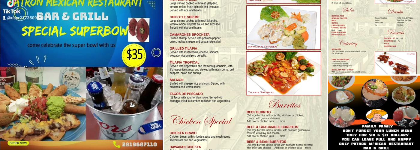 Patron Menu