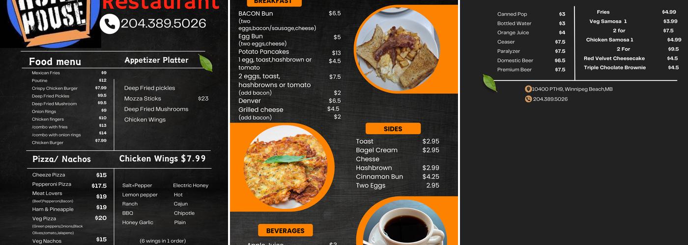 Hwy 9 Roadhouse Menu