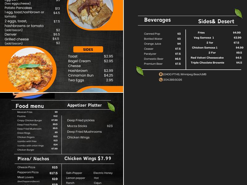 Hwy 9 Roadhouse Menu