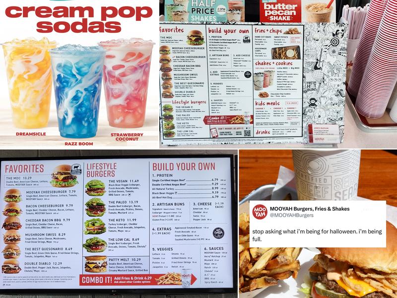 MOOYAH Burgers, Fries & Shakes Menu