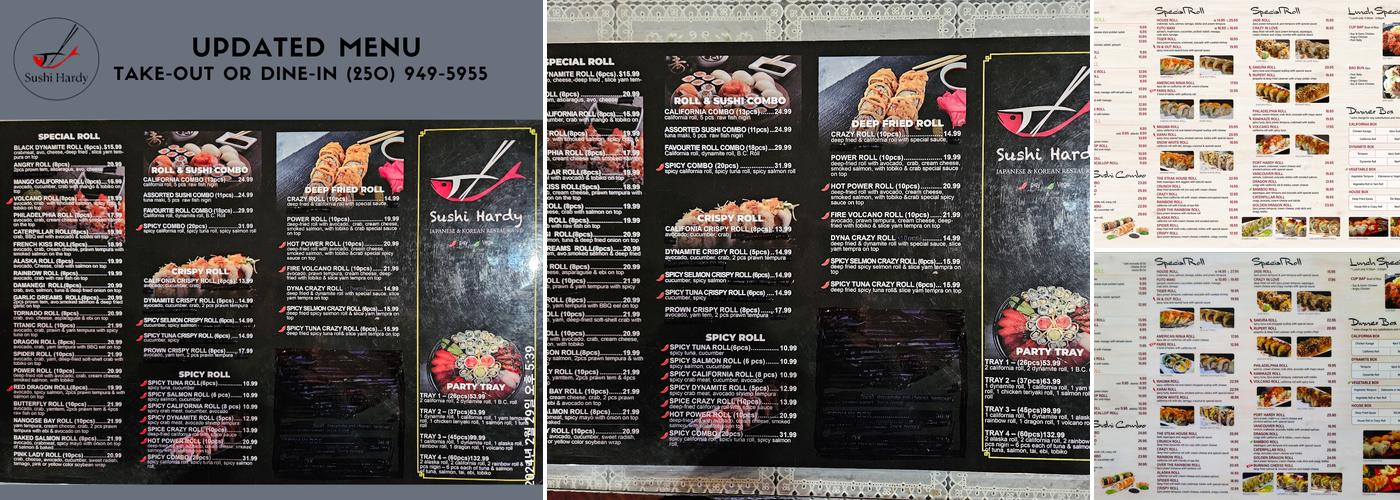 SUSHI & CHICKEN FOR YOU Menu
