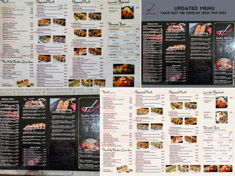 SUSHI & CHICKEN FOR YOU Menu