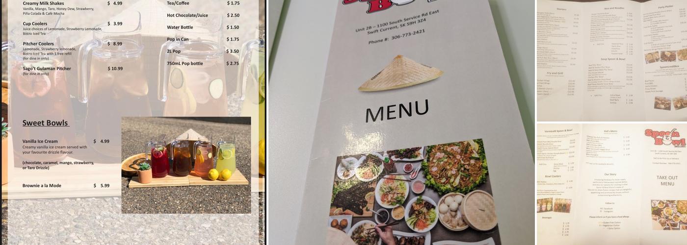 Spoon & Bowl Bistro Menu