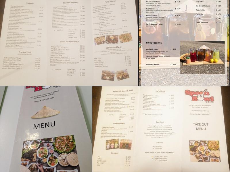 Spoon & Bowl Bistro Menu