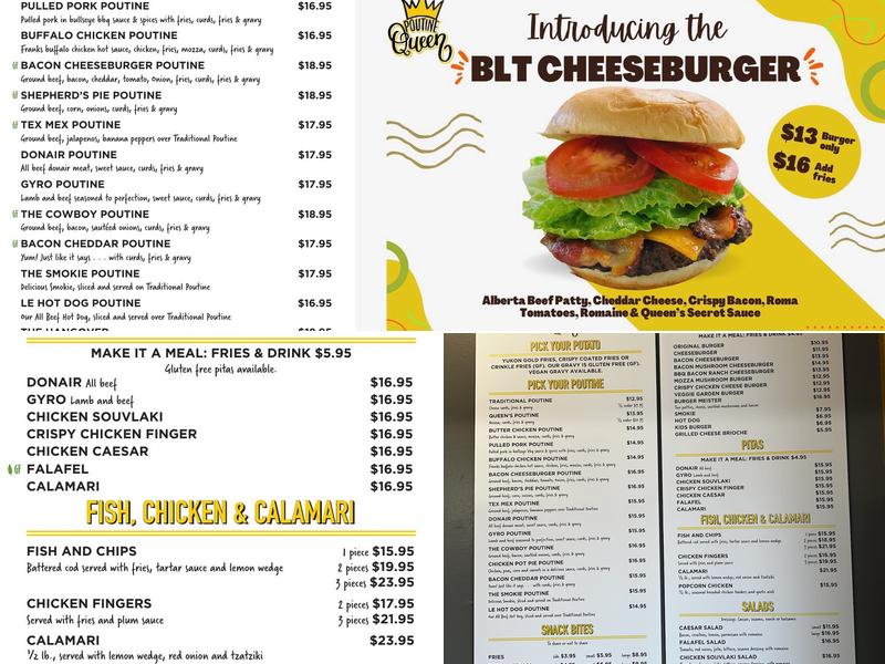 Poutine Queen Menu