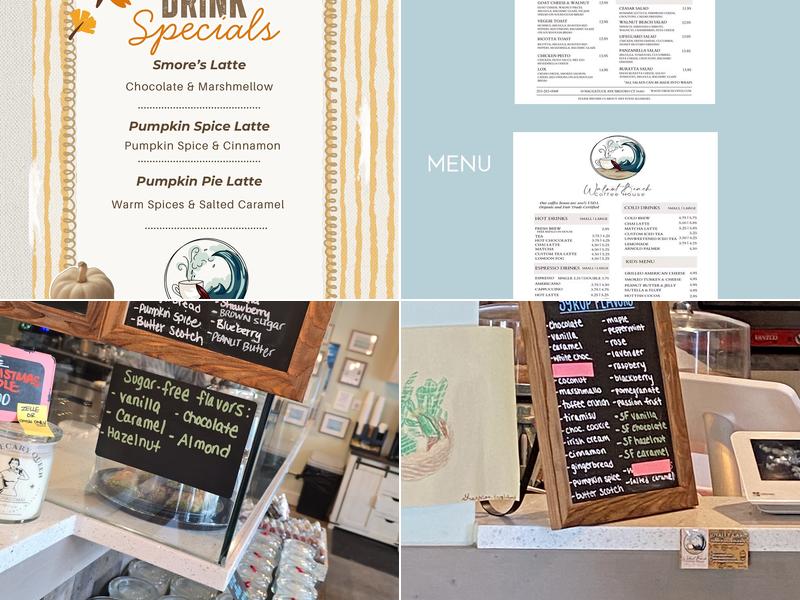 Walnut Beach Coffee House Menu